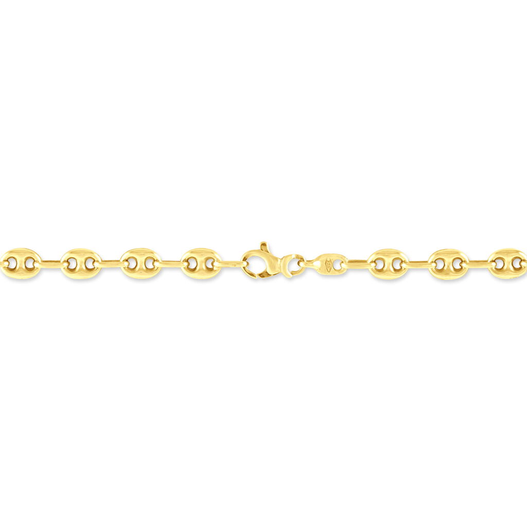 Bracelet Maille Dami Maille Grain De Cafe Or Jaune - Bracelets chaîne Femme | Histoire d’Or
