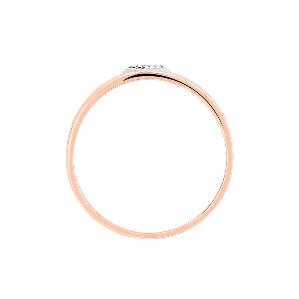 Bague Elsa Or Bicolore Diamant - Bagues avec pierre Femme | Histoire d&rsquo;Or
