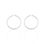 Cr&eacute;oles Argent Blanc Anne - Boucles d'oreilles cr&eacute;oles Femme | Histoire d&rsquo;Or