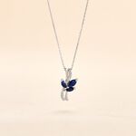 Collier Angie Or Blanc Saphir Diamant - Colliers Femme | Histoire d&rsquo;Or