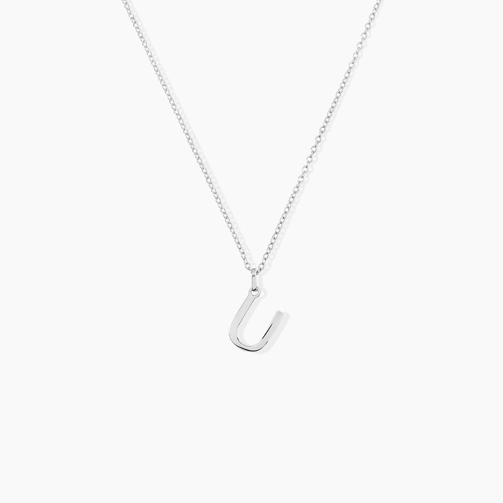 Pendentif Ionia Lettre Or Blanc - Pendentifs Famille | Histoire d&rsquo;Or