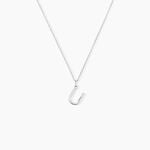 Pendentif Ionia Lettre Or Blanc - Pendentifs Famille | Histoire d&rsquo;Or