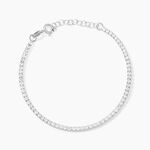 Bracelet Lou-anne Argent Blanc Oxydes De Zirconium - Bracelets Femme | Histoire d&rsquo;Or