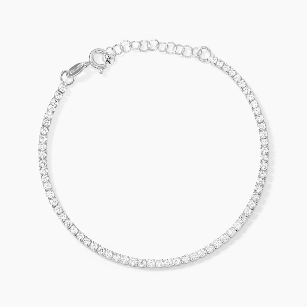Bracelet Lou-anne Argent Blanc Oxydes De Zirconium - Bracelets Femme | Histoire d’Or