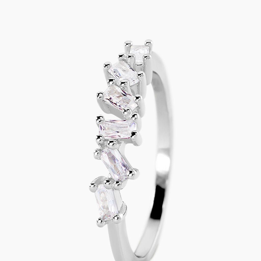 Bague Adonia Argent Blanc Oxyde De Zirconium - Bagues avec pierre Femme | Histoire d&rsquo;Or