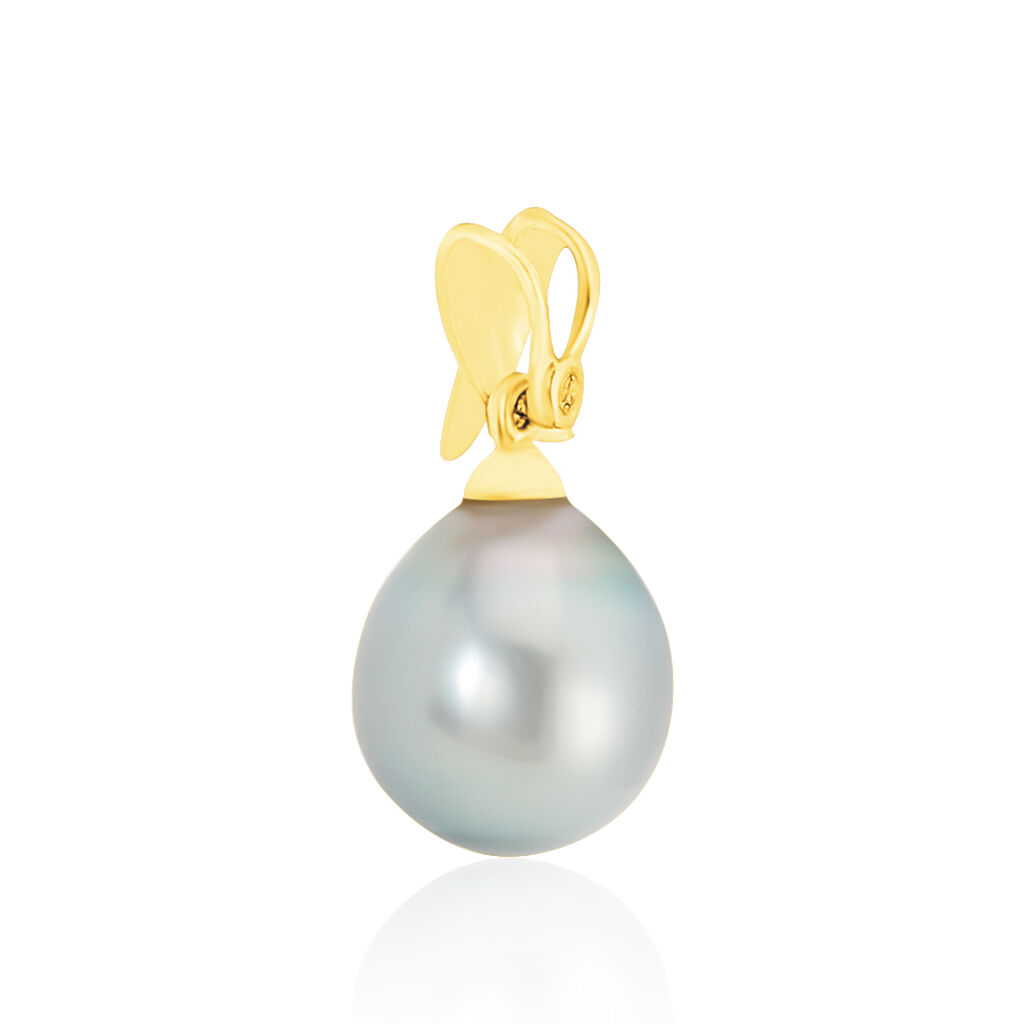 Pendentif Nilma Or Jaune Perle De Culture De Tahiti Et Diamant - Pendentifs Femme | Histoire d’Or
