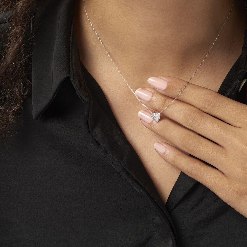 Collier Ti Amo Or Blanc Diamant - Colliers Femme | Histoire d’Or
