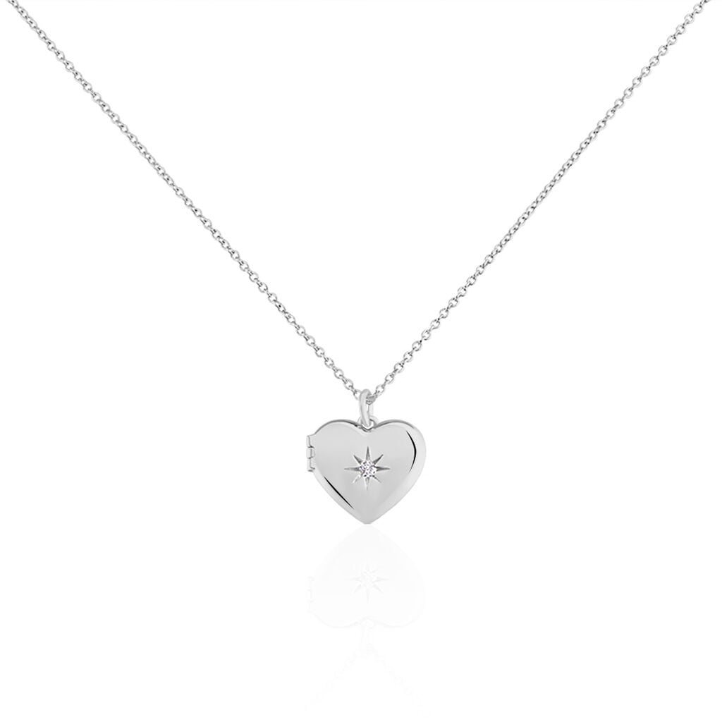 Collier Cahida Argent Blanc Oxyde De Zirconium - Sautoirs Femme | Histoire d&rsquo;Or