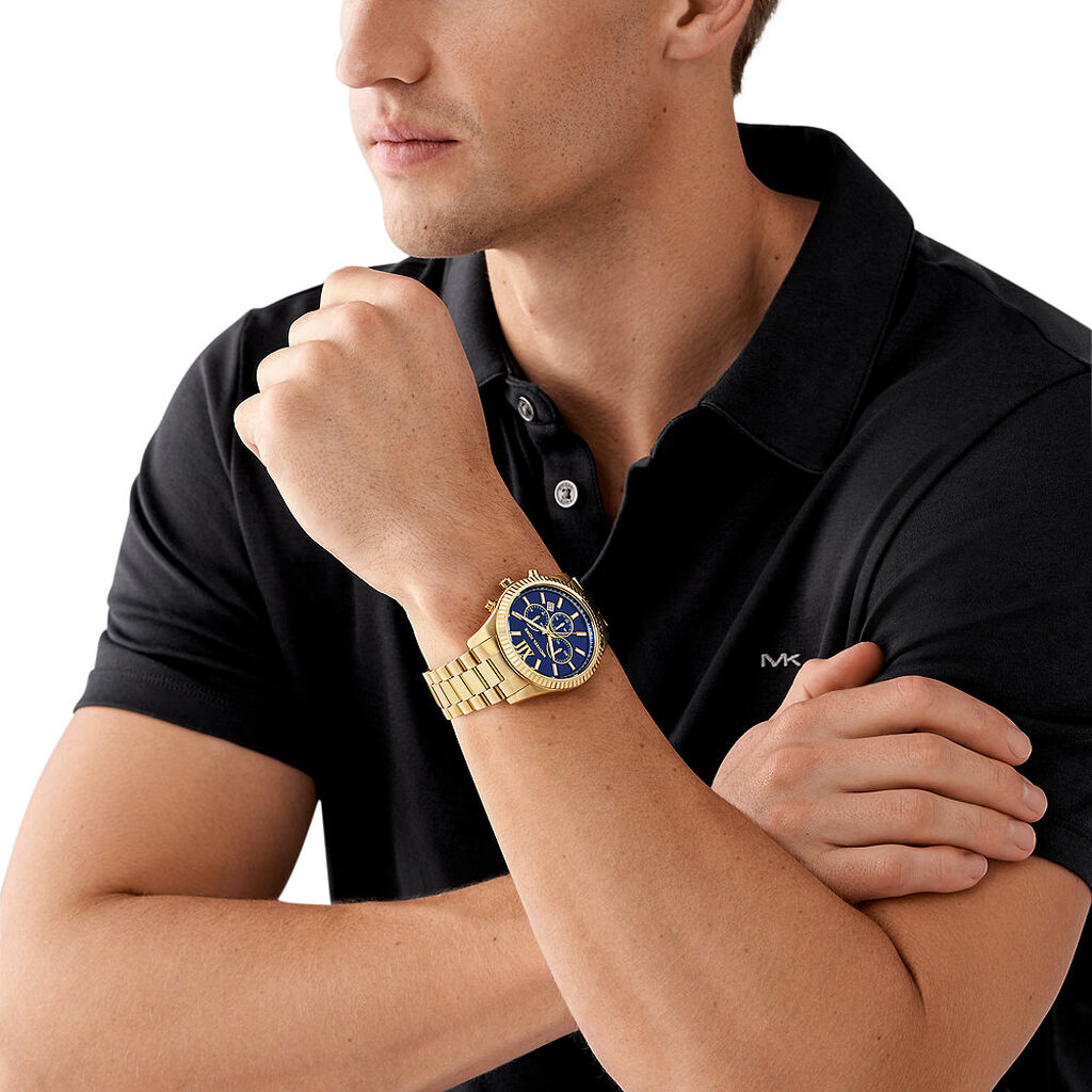 Montre Michael Kors Lexington Bleu - Montres Homme | Histoire d’Or
