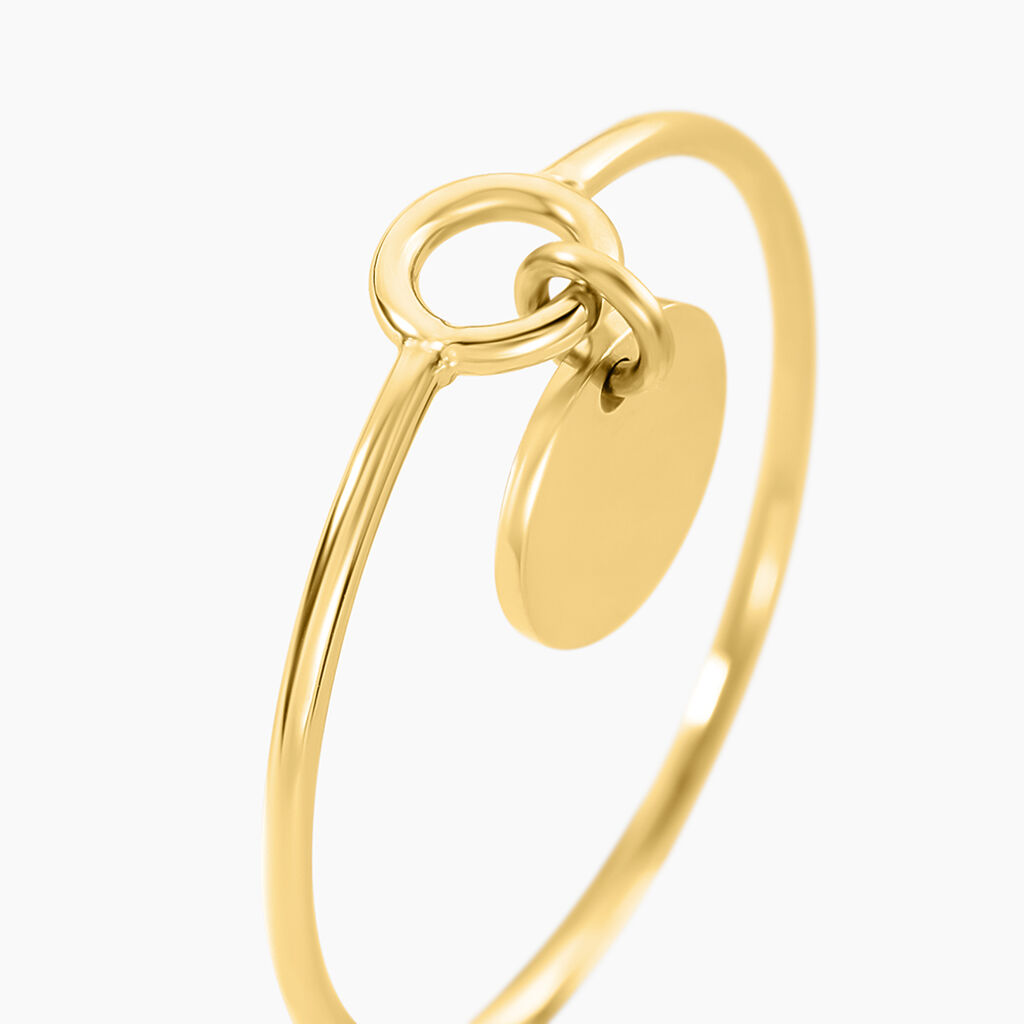 Bague Finesse Acier Jaune - Bagues fantaisie Femme | Histoire d&rsquo;Or
