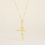 Pendentif Haley Croix Or Jaune - Pendentifs Communion Unisex | Histoire d&rsquo;Or