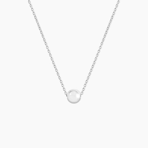 Collier Nassiera Argent Blanc - Colliers fantaisie Femme | Histoire d&rsquo;Or