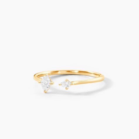 Bague Icone Or Jaune Diamant Synthetique - Bagues solitaires Femme | Histoire d&rsquo;Or