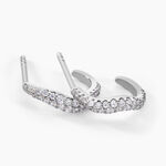 Cr&eacute;oles Nandie Argent Blanc Oxyde De Zirconium - Boucles d'oreilles cr&eacute;oles Femme | Histoire d&rsquo;Or