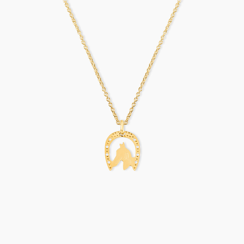 Pendentif Hadia Fer A Cheval Or Jaune - Pendentifs Femme | Histoire d&rsquo;Or