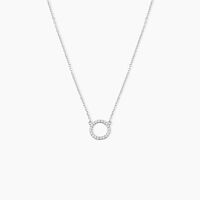 Collier Lim Or Blanc Oxyde De Zirconium