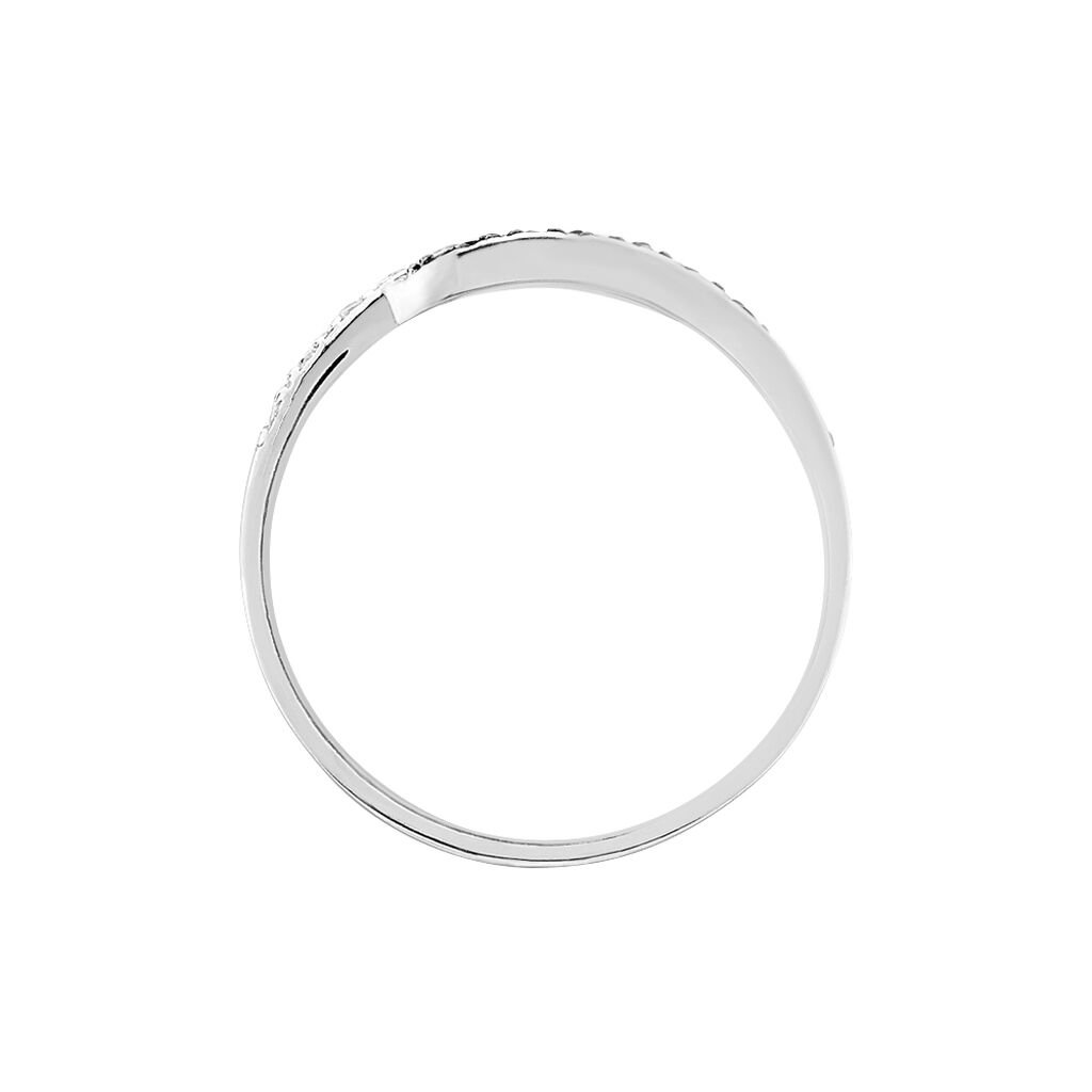 Bague Kateryn Argent Blanc Oxyde De Zirconium - Bagues avec pierre Femme | Histoire d’Or