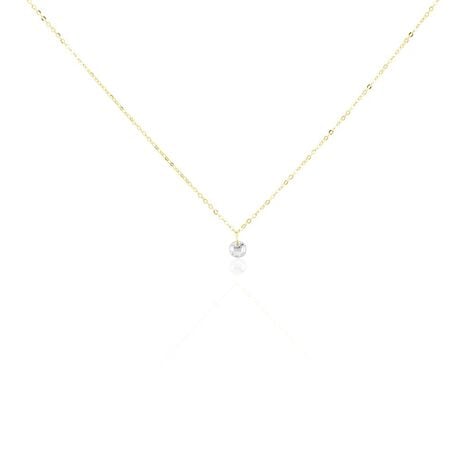 Collier Or Jaune Emilee Oxyde De Zirconium - Colliers Enfant | Histoire d’Or