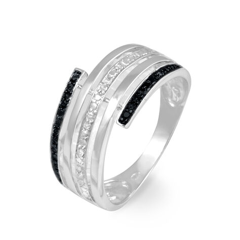 Bague Eleonore Or Blanc Diamant - Bagues avec pierre Femme | Histoire d’Or