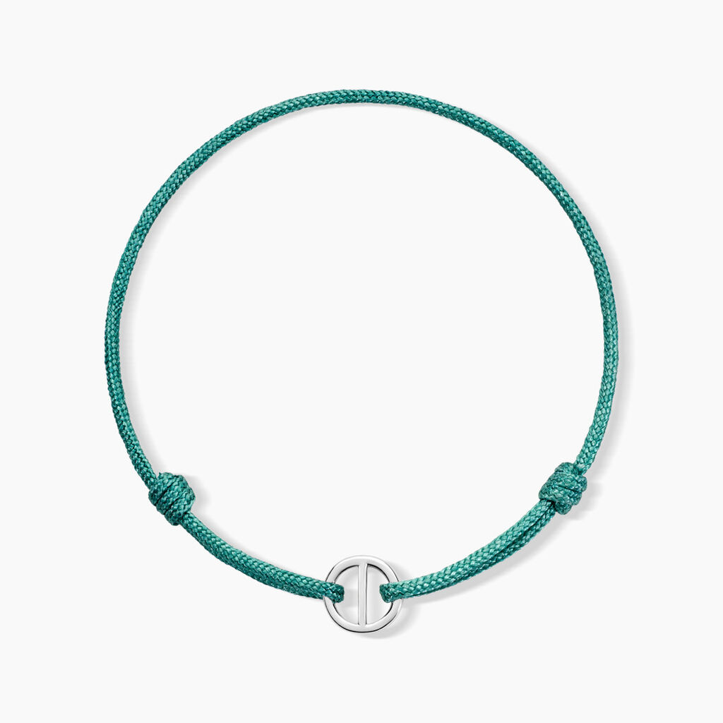 Bracelet Brix Argent Blanc - Bracelets cordon Homme | Histoire d’Or