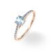 Bague Manon Or Rose Topaze Et Oxyde De Zirconium - Bagues solitaires Femme | Histoire d’Or