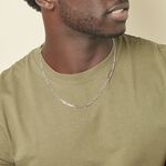 Collier Vivian Argent Blanc - Chaines Homme | Histoire d&rsquo;Or