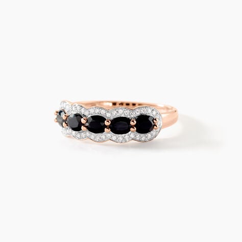 Bague Margaux Or Rose Agate Et Diamant - Bagues avec pierre Femme | Histoire d&rsquo;Or
