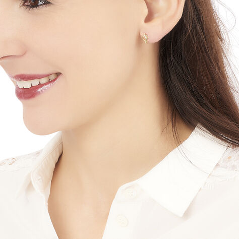 Boucles D'oreilles Puces Irvinia Or Jaune - Clous d'oreilles Femme | Histoire d’Or