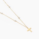 Collier Elsabeth Or Jaune Perle De Culture - Cadeaux de bapt&ecirc;me Famille | Histoire d&rsquo;Or