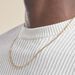 Collier Or Jaune Cameo Maille Alternée 1/3 - Chaines Homme | Histoire d’Or