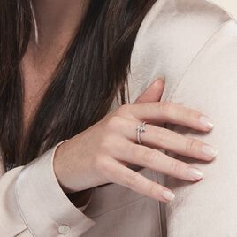 Bague Argent Blanc Caolan Oxydes De Zirconium - Bagues avec pierre Femme | Histoire d’Or