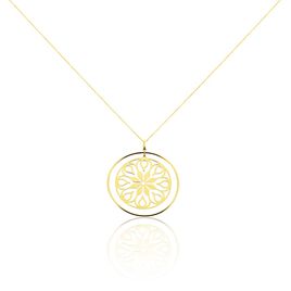 Collier Rosace Or Jaune - Sautoirs Femme | Histoire d’Or