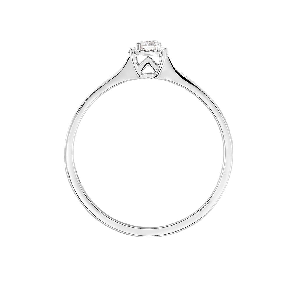 Bague Diamotion Or Blanc Diamant - Bagues solitaires Femme | Histoire d’Or