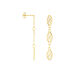 Boucles D'oreilles Pendantes Golden Acanty Or Jaune - Boucles d'oreilles pendantes Femme | Histoire d’Or