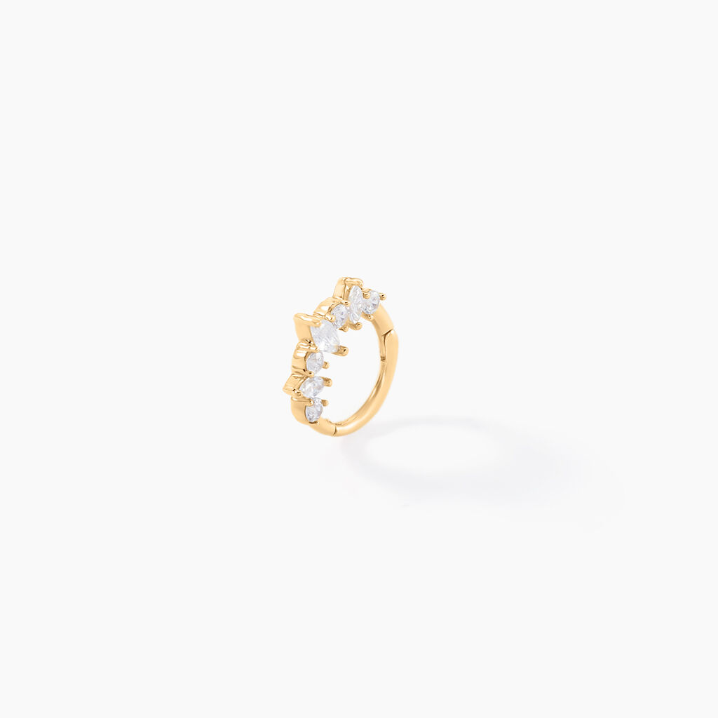 Piercing D'oreille Et/ou De Nez Unitaire Pru Or Jaune Oxyde Zirconium - Bijoux Femme | Histoire d’Or
