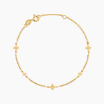 Bracelet Pluto Argent Dor&eacute; A L'Or 750/1000 - Bijoux sans pierre Femme | Histoire d&rsquo;Or