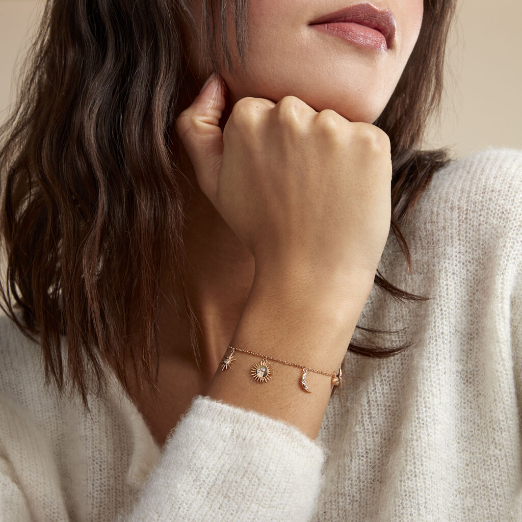 Bracelet Cassiopee Plaqué Or Jaune Oxyde De Zirconium - Bracelets Femme | Histoire d’Or