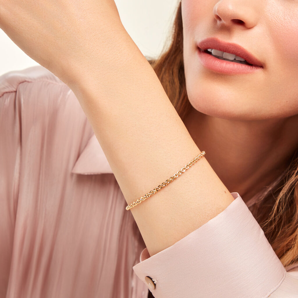 Bracelet Maille Jerry Or Jaune - Bracelets chaîne Femme | Histoire d’Or