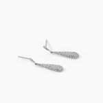 Boucles D'oreilles Puces Celine Or Blanc Diamant - Boucles d'oreilles pendantes Femme | Histoire d&rsquo;Or