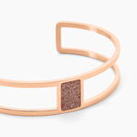 Bracelet Jonc Acier Rose Maria - Bracelets joncs Femme | Histoire d&rsquo;Or