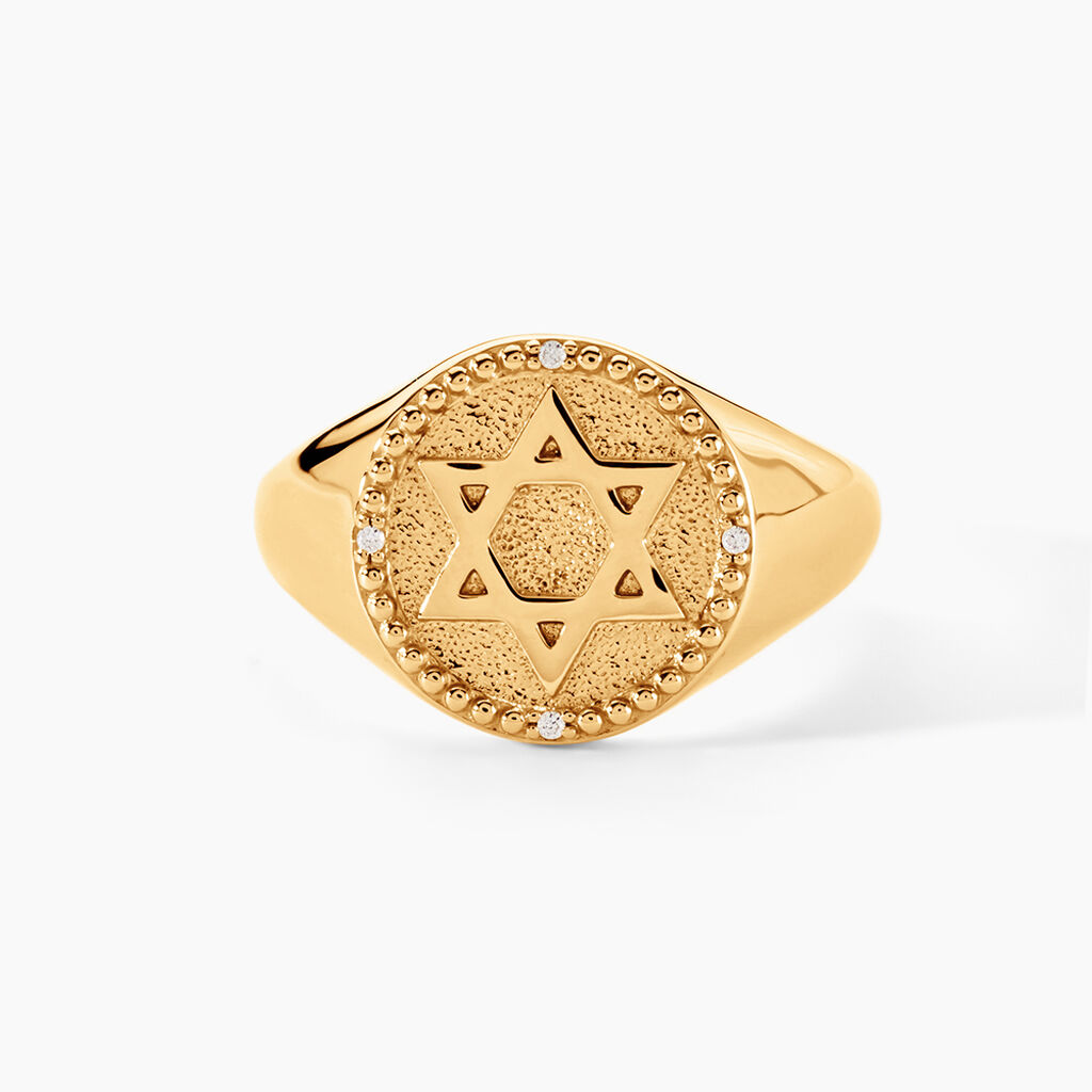 Chevali&egrave;re Eimhin Or Jaune Oxyde De Zirconium - Bagues de fian&ccedil;ailles Homme | Histoire d&rsquo;Or