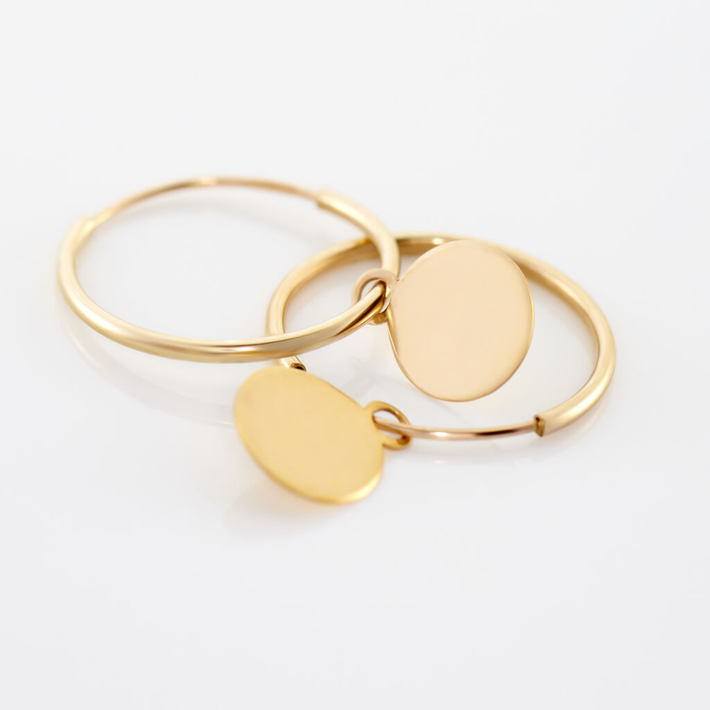Cr&eacute;oles Belita Or Jaune - Boucles d'oreilles cr&eacute;oles Femme | Histoire d&rsquo;Or