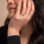 Bague Skylar Or Bicolore Emeraude Diamant - Bagues solitaires Femme | Histoire d&rsquo;Or