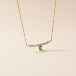 Collier Emeald Is The New Black Or Jaune Emeraude Diamant - Colliers Femme | Histoire d&rsquo;Or