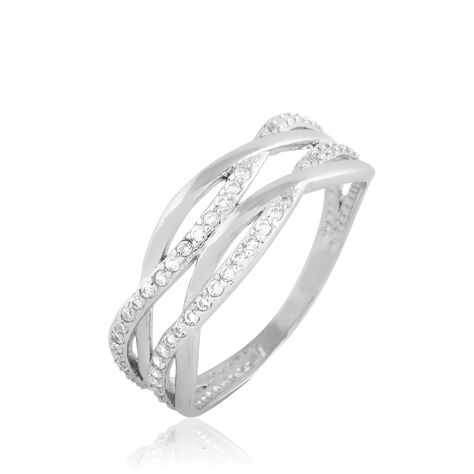 Bague Felicidade Argent Blanc Oxyde De Zirconium - Bagues avec pierre Femme | Histoire d’Or