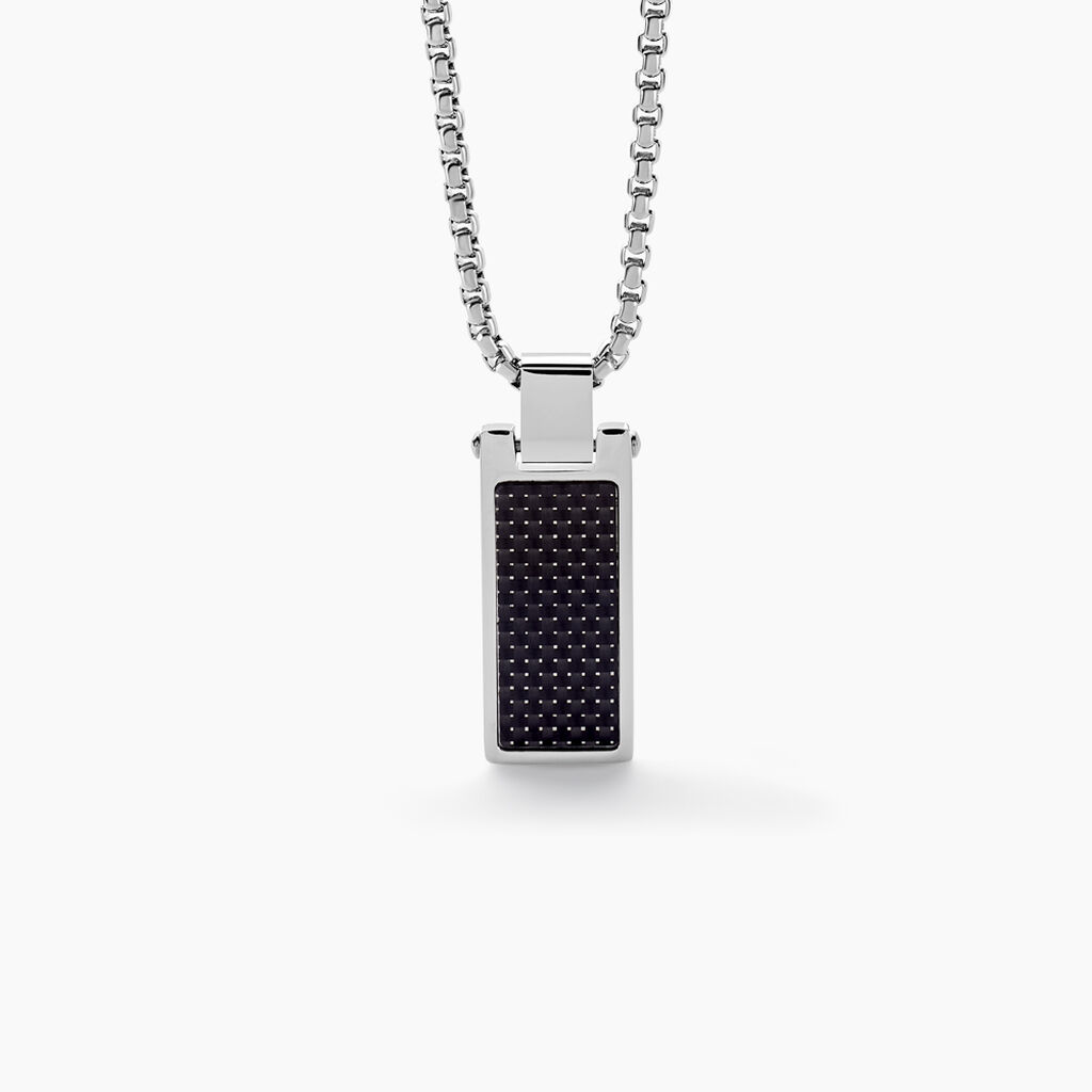 Collier Tornio Acier Blanc - Colliers fantaisie Homme | Histoire d’Or