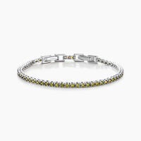 Bracelet Rio Tennis Argent Blanc Oxyde De Zirconium