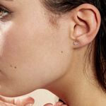 Boucles D'oreilles Puces Elais Etoile Or Blanc Oxyde De Zirconium - Clous d'oreilles Famille | Histoire d&rsquo;Or