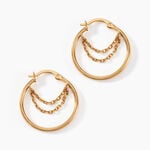 Cr&eacute;oles Omnia Plaqu&eacute; Or Dor&eacute; - Boucles d'oreilles cr&eacute;oles Femme | Histoire d&rsquo;Or
