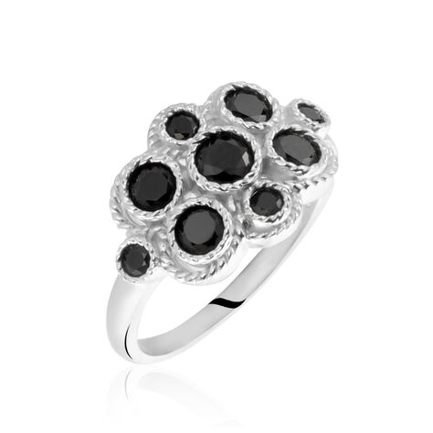 Bague Argent Boulonnaise Oxydes De Zirconium - Bagues avec pierre Femme | Histoire d’Or